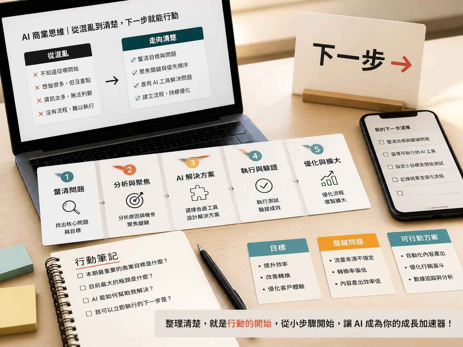 AI 不只是工具：老闆最該先學的，其實是商業思維｜CTA 前或文章收尾段落