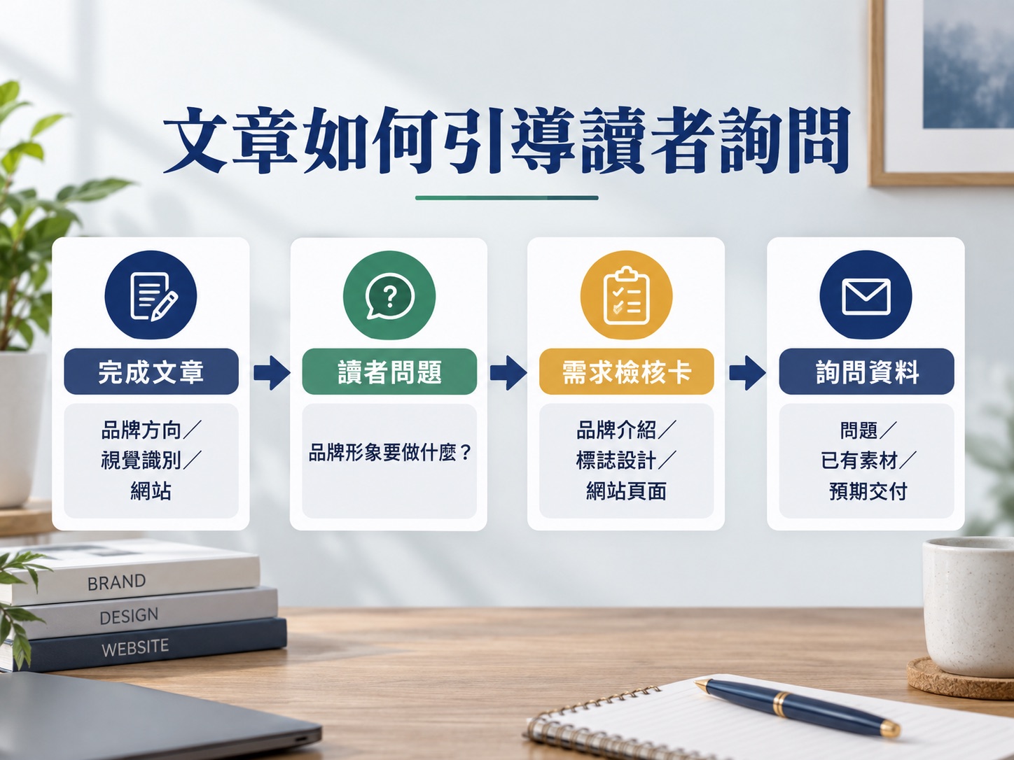 文章有人看，為什麼還是沒人問？用四欄表把讀者接到下一步｜呈現方法、流程與判斷標準