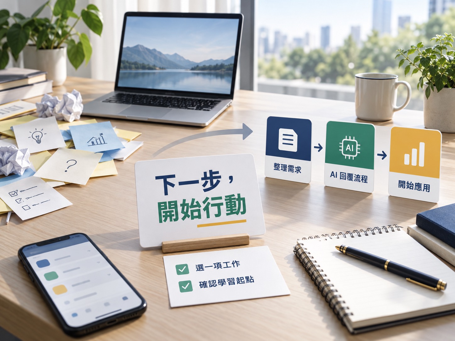 把一次好回覆，變成你自己的 AI 業務助手：附指令與兩封可改用範例｜呈現讀者準備採取下一步行動