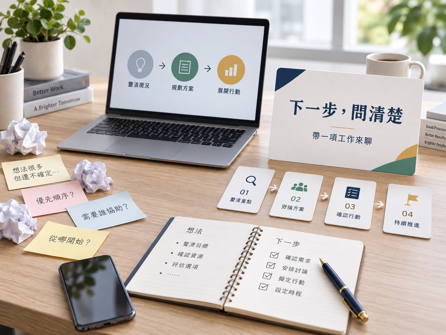 想用 AI 找商機，先回答這六個生意問題｜呈現讀者準備採取下一步行動