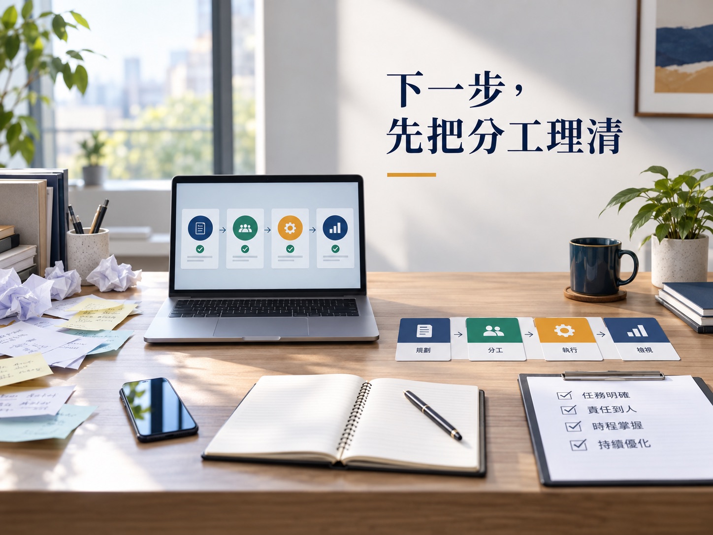 老闆、同事、AI各做什麼？用一張提案分工表，讓工作不再全回老闆手上｜呈現讀者準備採取下一步行動